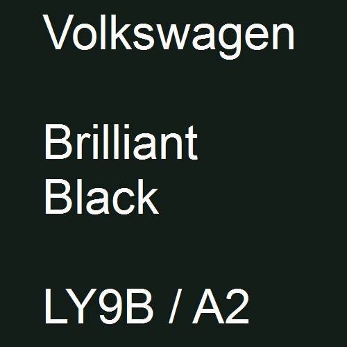 Volkswagen, Brilliant Black, LY9B / A2.